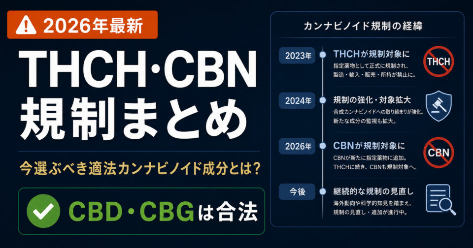 THCH・CBN規制まとめ