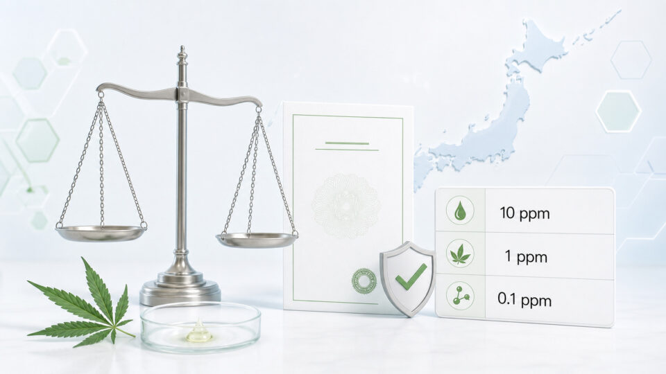 CBD COA 法規制・THC残留限度値